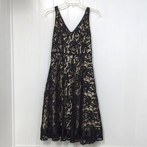 Like New Tahari Black Lace Dress